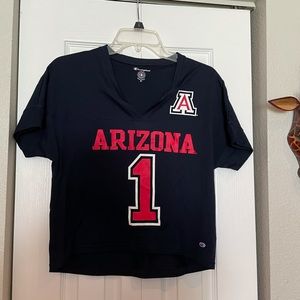 Navy Blue Arizona Wildcat Crop top